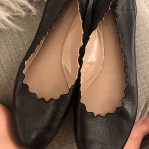 Chloe Lauren scalloped ballet flats